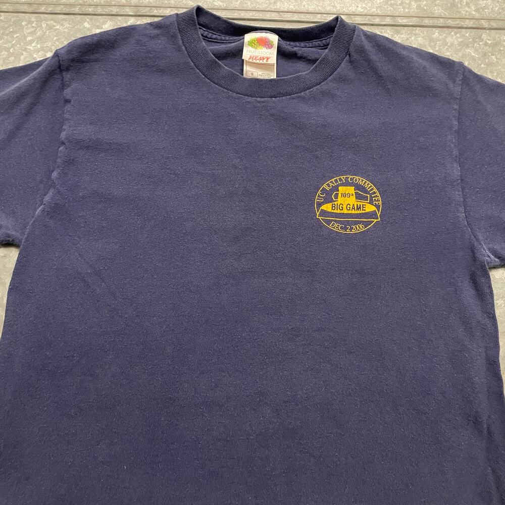 Vintage UC Berkeley Cal 109th 2006 Big Game Shirt Mens Small Y2K Go Bears Cannon